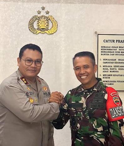  Danrem 023/KS Silaturahmi Dengan Kapolres Sibolga, Perkuat Sinergitas TNI dan Polri