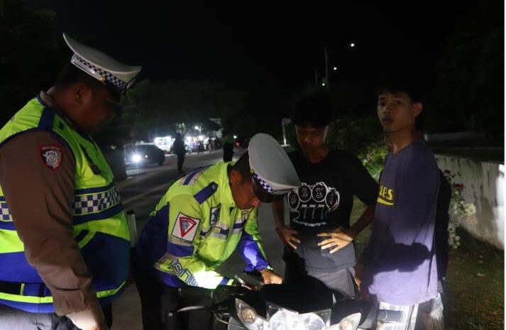  Polres Serdang Bedagai Gelar Patroli Malam Antisipasi Kriminalitas dan Knalpot Brong
