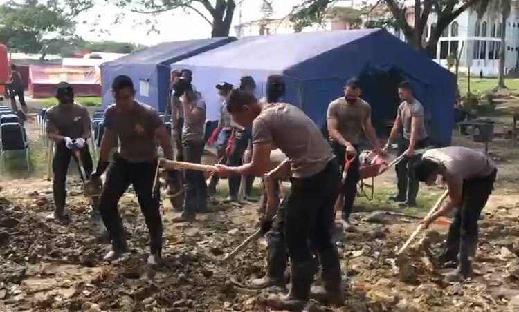  Taruna Akpol Bersihkan Dispora Aceh Tamiang, Siapkan Posko Satlat Kijang Jelang Pembukaan Latsitardanus 2026