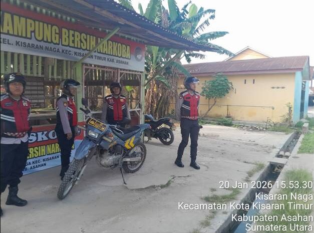  Sisir Lokasi Rawan Narkoba, Sat Samapta Polres Asahan Gelar Patroli Perintis Presisi R2
