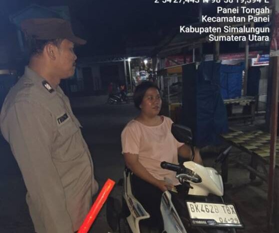  Polsek Dolok Pardamean Gelar Razia Geng Motor dan Patroli Blue Light