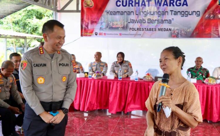  Kapolrestabes Medan Curhat Bersama Warga Jermal 15, “Keamanan Lingkungan Tanggung Jawab Bersama”