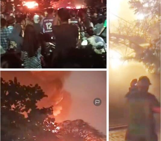  Pabrik Karet PT Garuda Mas Perkasa Terbakar Hebat, Jalur Yos Sudarso Lumpuh dan SPBU Terancam