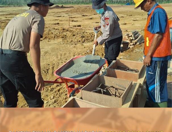  Bangun Rumah, Bangun Harapan: Brimob Polda Sumut Bantu Kerjakan Huntap di Desa Napa