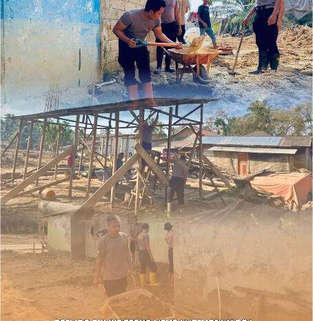  Brimob Sumut Terus Mendampingi Warga, Pembersihan Rumah dan Masjid Capai Progres Signifikan