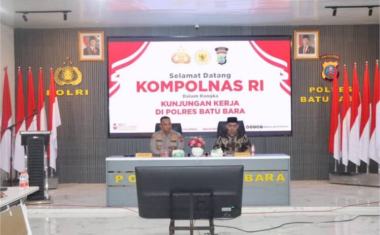  Kunjungan Kompolnas RI Ke Polres Batubara, Ajak Tingkatkan Kualitas Pelayanan