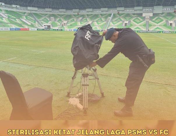  Sterilisasi Ketat Jelang Laga PSMS vs FC Bekasi City, Gegana Brimob Sumut Pastikan Stadion Aman