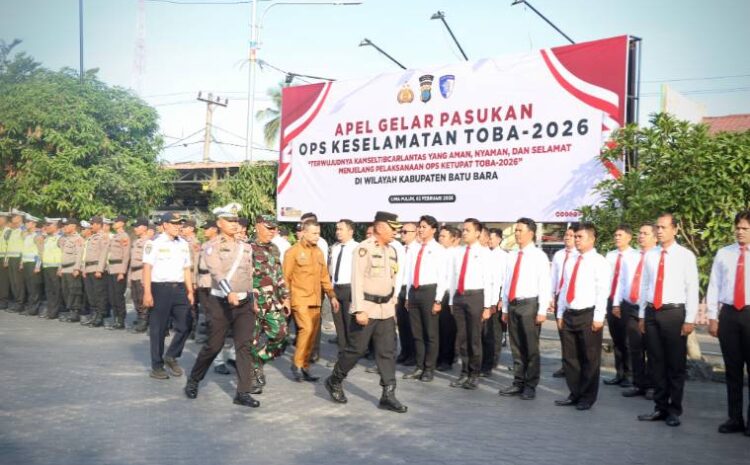  Polres Batubara Laksanakan Apel Gelar Pasukan, Antisipasi Keamanan Ops Ketupat Toba 2026