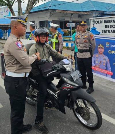  Satlantas Polres Asahan Laksanakan Ops Keselamatan Toba 2026