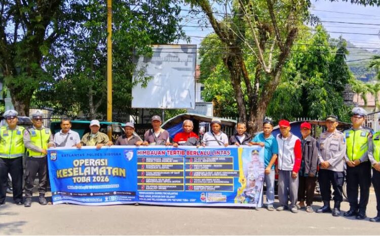  Satgas Preemtif Polres Sibolga Gencarkan Sosialisasi Ops Keselamatan Toba 2026