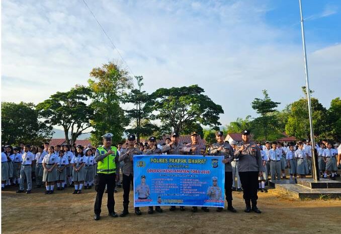  Minimalisir Pelanggaran dan Tekan Angka Kecelakaan Lalu Lintas, Satgas Preemtif Polres Pakpak Bharat Laksanakan Binluh Ke Sekolah