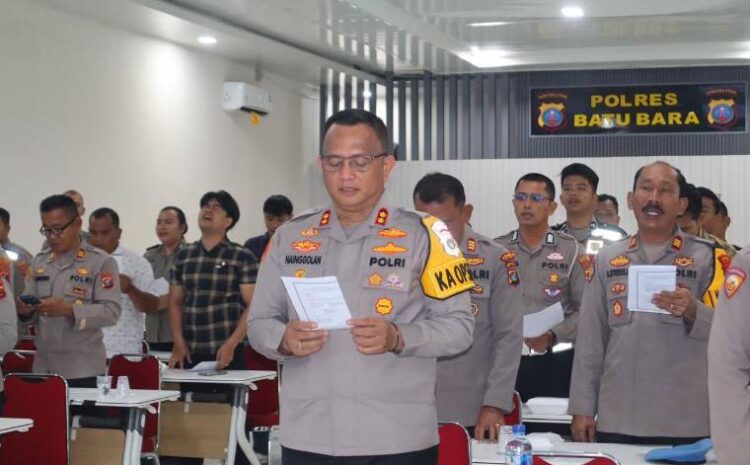  Polres Batubara Laksanakan Binrohtal, Wujudkan Pelayanan Rohani dan Mental