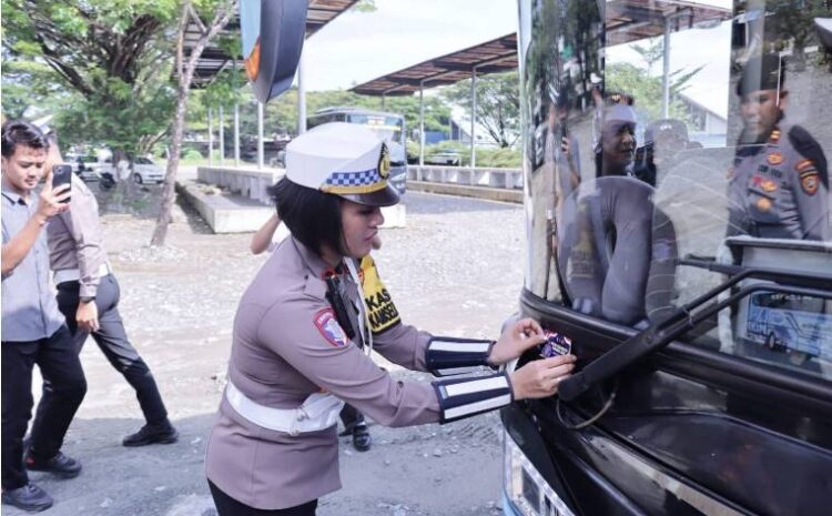  Operasi Keselamatan Tinombala 2026, Polres Morowali dan Dinas Perhubungan Cek dan Periksa Kelayakan Angkutan Umum Serta Kesehatan Sopir