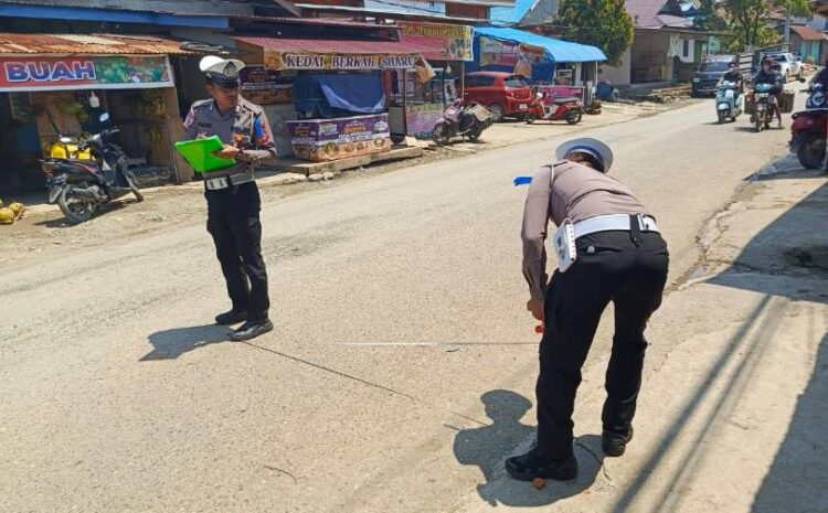  Sat Lantas Polres Morowali Tangani Lakalantas Tewaskan 2 Orang di Bahodopi