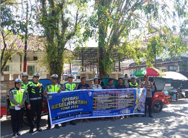  Polres Sibolga Gencarkan Sosialisasi Ops Keselamatan Toba 2026