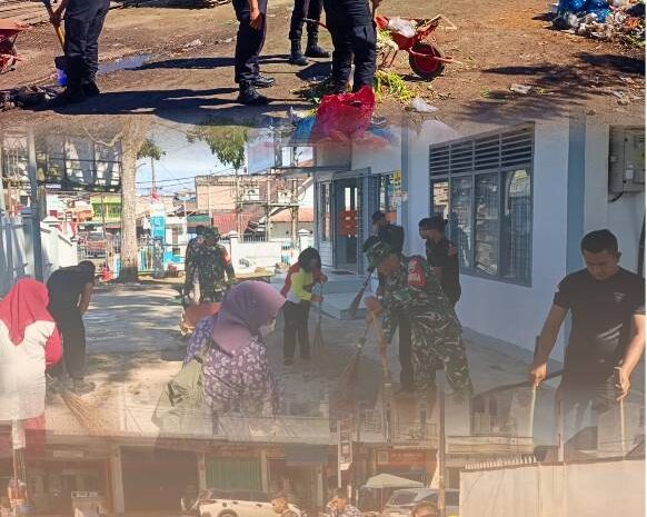  Brimob Bersama Forkopimcam Bersatu Wujudkan Sipirok Yang Bersih dan Sehat