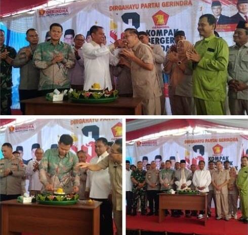  Gerindra Sergai Peringati Hut Ke-18, Tegaskan Komitmen Dukung Program Presiden Prabowo