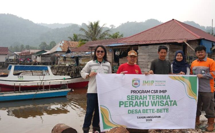  Dukung Pengembangan Pariwisata Desa, IMIP Beri Bantuan Perahu Untuk Bete-Bete