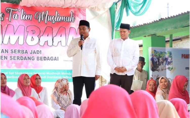  Bupati Sergai Hadiri Pengajian MTMD di Desa Bah Sidua-Dua