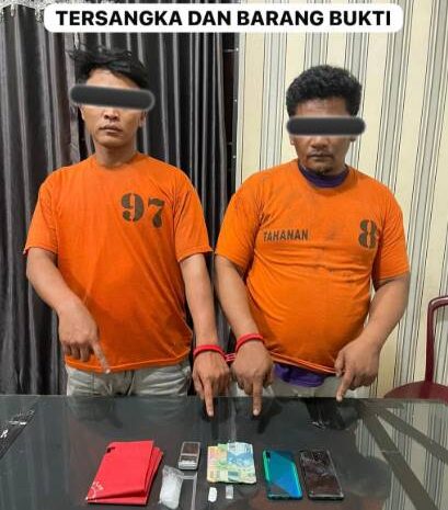  Satnarkoba Polres Tanah Karo Ringkus Dua Tersangka di Kabanjahe