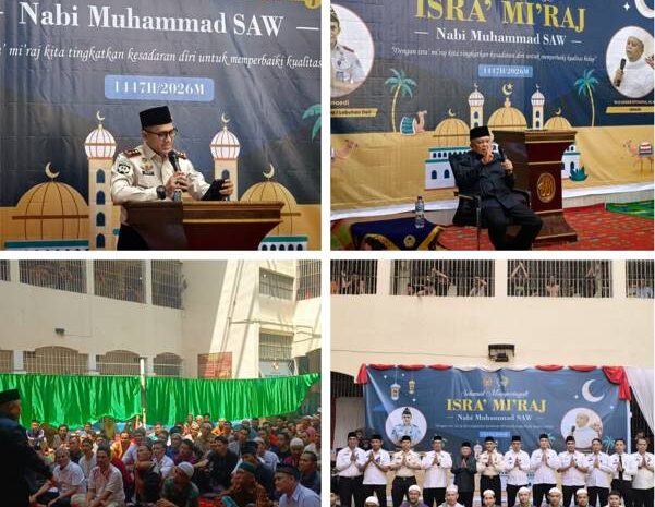  Rutan Kelas I Labuhan Deli Peringati Hari Isra Mi’raj Nabi Muhammad SAW Bersama Ustadz Azhar Sitompul