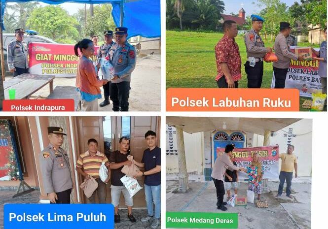 Minggu Kasih, Polres Batubara Sentuh Hati Masyarakat Dengan Berbagi Berkah