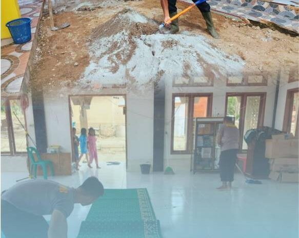 Aksi Humanis Brimob: Gotong Royong Perbaiki Fasilitas Masjid Demi Kenyamanan Umat
