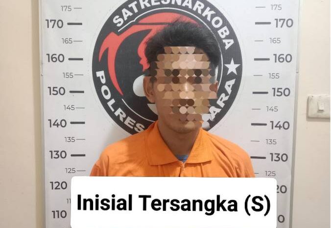  Polres Batubara Amankan Pengedar Sabu di Mangkai Baru
