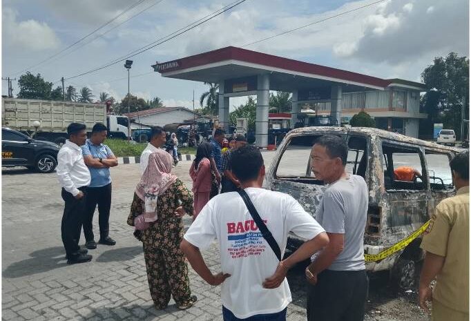 Kebakaran Mobil di SPBU Pakam, Polisi Selidiki Penyebabnya