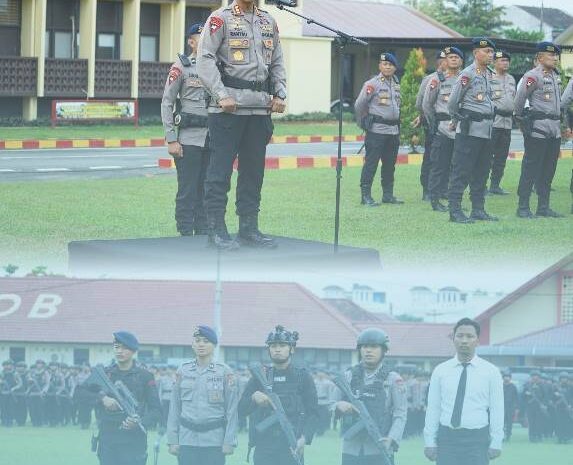  Siaga Hadapi Dinamika Keamanan, Personel Brimob Sumut Ikuti Apel Kesiapsiagaan