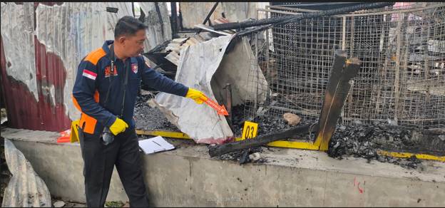  Kios Ponsel di Air Putih Batubara Terbakar, Kerugian Puluhan Juta