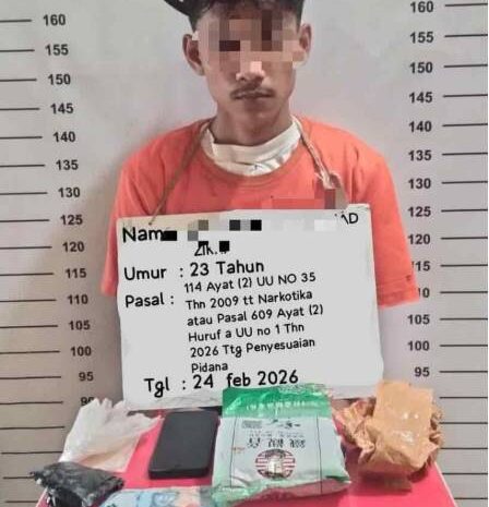  Polres Labuhanbatu Ungkap Pria Asal Sumbar Pemasok 1 Kg Sabu di Loket Taksi Bilah Hulu