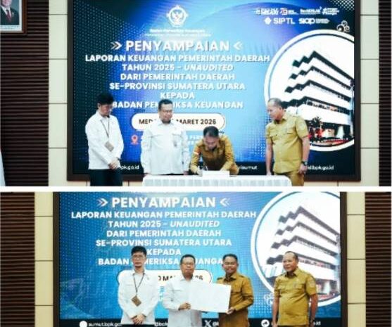  Pemkab Sergai Serahkan LKPD, Komitmen Tingkatkan Transparansi dan Akuntabilitas Keuangan