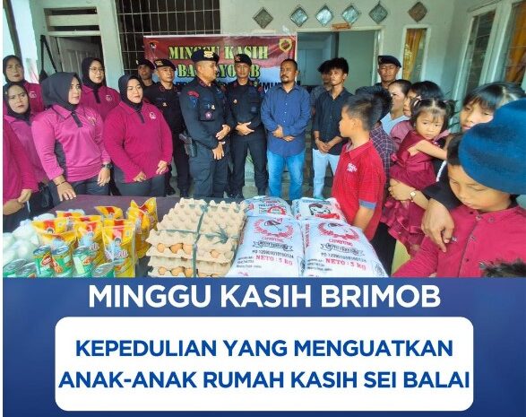  Minggu Kasih Brimob, Kepedulian yang Menguatkan Anak-Anak Rumah Kasih Sei Balai