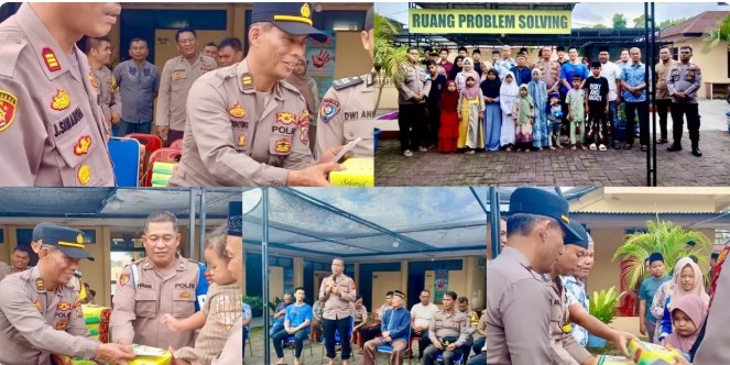  Kapolsek Perbaungan Gelar Buka Puasa Bersama dan Santuni Anak Yatim