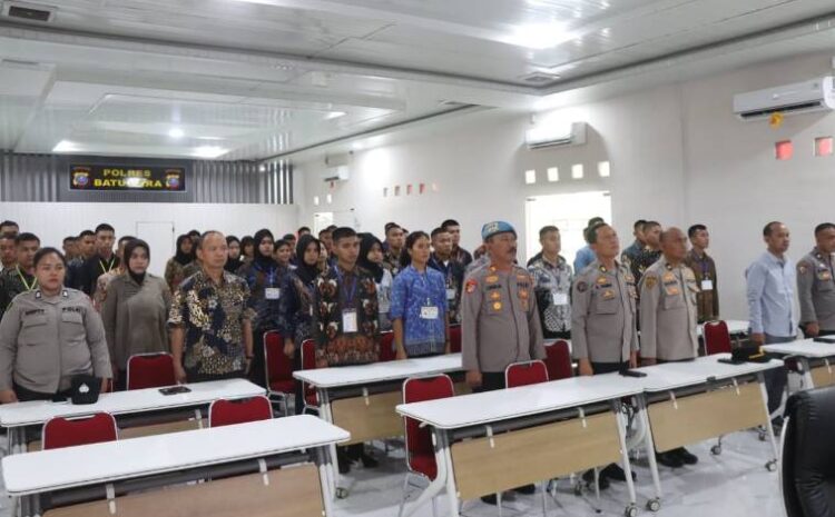  49 Calon Anggota Polri Batu Bara Ikuti Penandatanganan Pakta Integritas