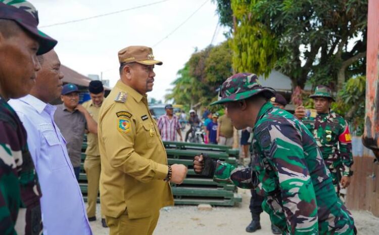  Jembatan Bailey Sei Buah Keras-Sidomulyo Rampung Sebelum Lebaran