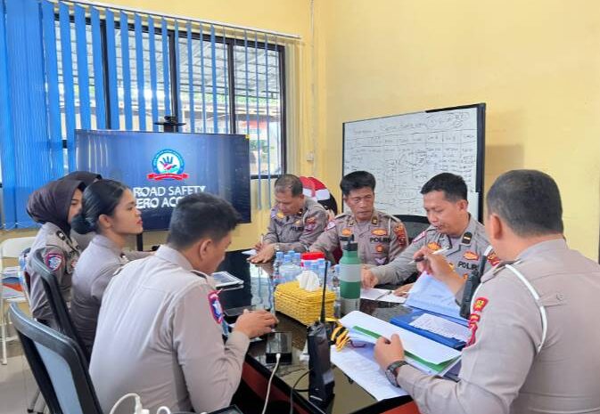  Sat Lantas Polres Batubara Gelar Evaluasi, Siap Amankan Lebaran
