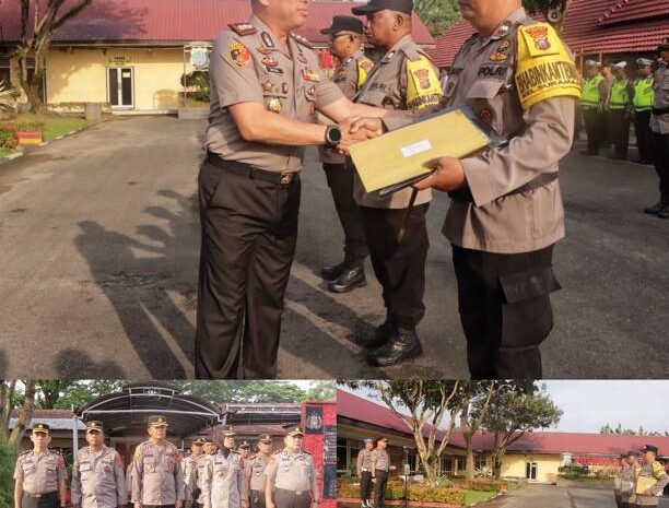  Kapolres Binjai Beri Penghargaan Kepada Tiga Personil Bhabinkamtibmas