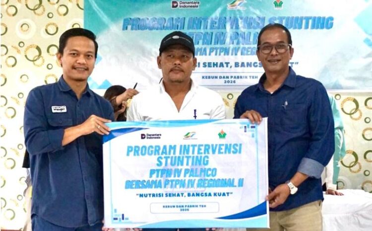  Dukung Indonesia Emas 2045, PTPN IV PalmCo Reg II Kebun Teh Gelar Program Pengentasan Stunting