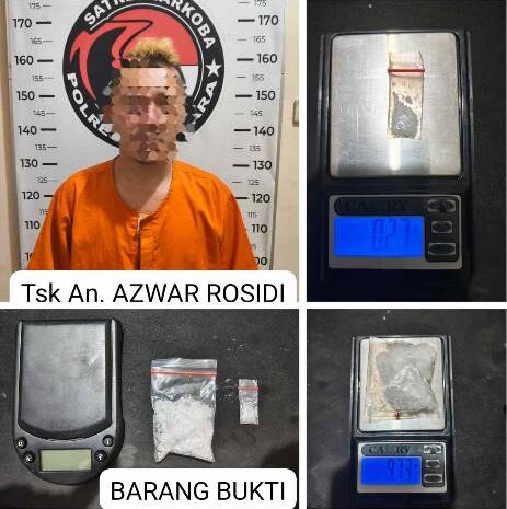  Polres Batubara Ciduk Pengedar Sabu Desa Lalang, Barang Bukti 10 Gram