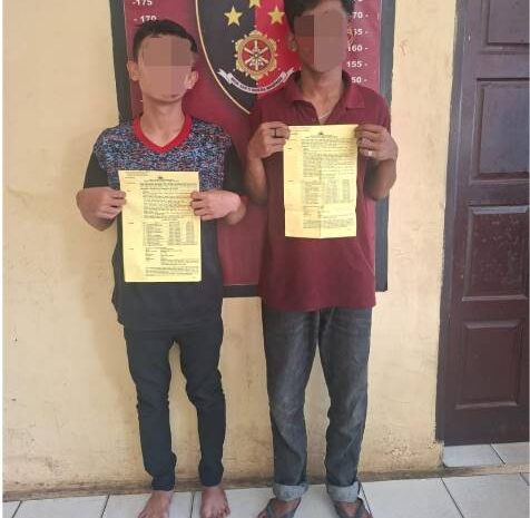  Polsek Tanjung Morawa Berhasil Amankan Dua Pelaku Curanmor