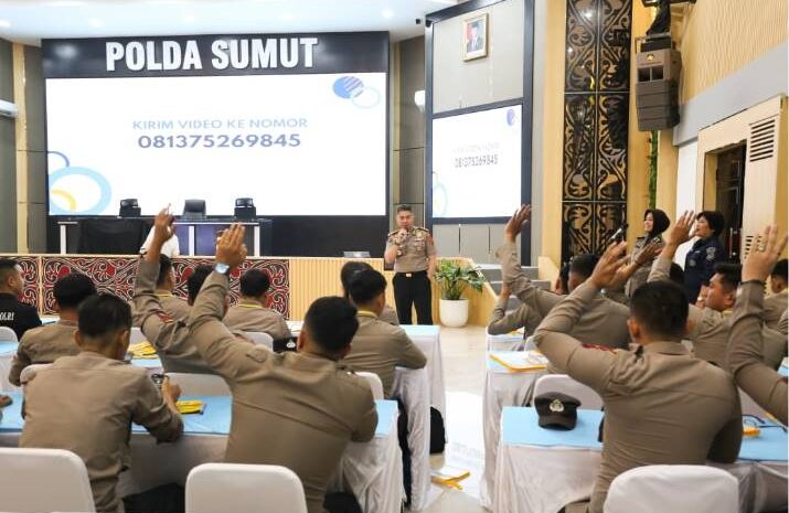  Polda Sumut Gelar Pelatihan Kehumasan, Personel Belajar Teknik Hook Berita Hingga Editing Video