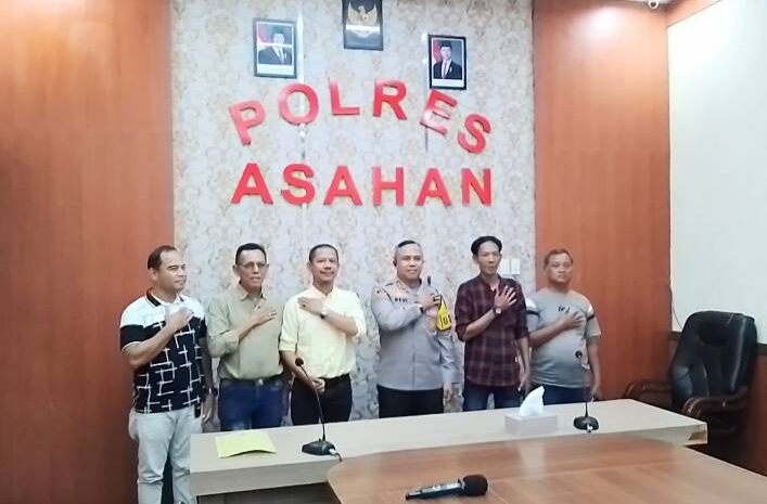  Sinergitas Tanpa Batas, Kapolres Asahan Terima Kunjungan Silaturahmi Pewarta Polrestabes Medan