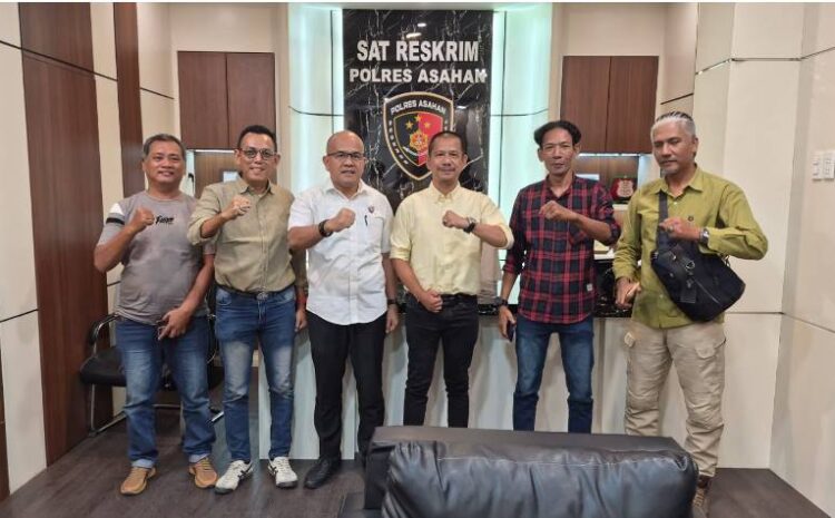 Pererat Sinergi, Pewarta Polrestabes Medan Silaturahmi Dengan Kasatreskrim Polres Asahan