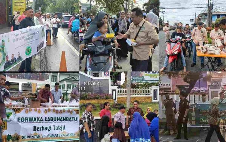  Wujud Kepedulian Insan Pers di Bulan Ramadhan, Forwaka Sumut se-Kabupaten Kota Serentak Berbagi Takjil Gratis Jelang Buka Puasa