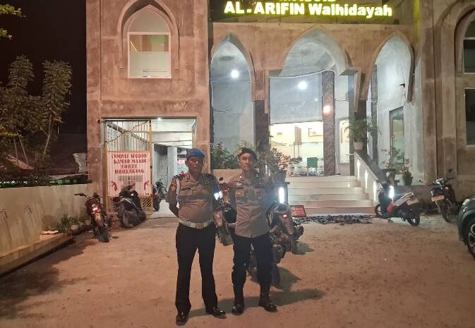  Polres Batubara Kawal Sholat Tarawih, Cegah Kejahatan 3C