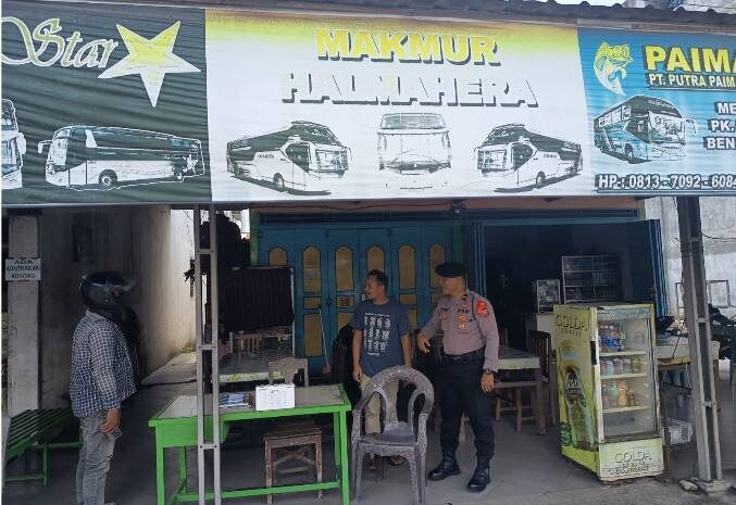  Patroli Pusat Keramaian, Satgas Preventif Amankan Loket Bus Lima Puluh