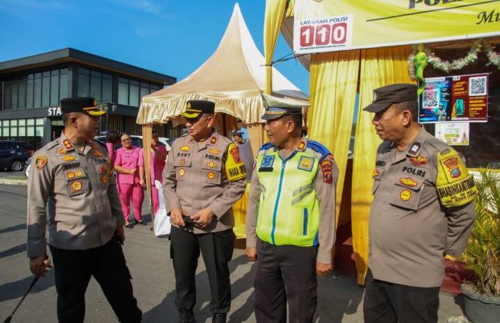  Kapolres Pelabuhan Belawan Tinjau Pos Pam Ops Ketupat Toba di Marelan, Pastikan Kesiapan Pengamanan Lebaran