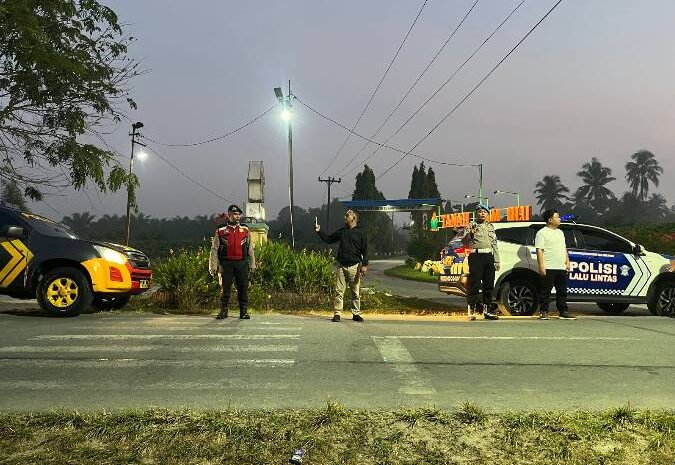  Patroli Asmara Subuh, Polres Batubara Jaga Keamanan Jelang Akhir Ibadah Ramadhan